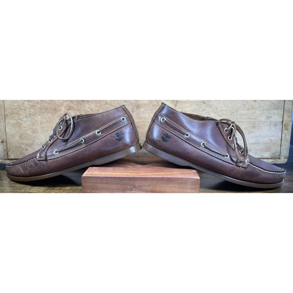 Timberland Brig 4-Eye Boat Shoe Size 13 M Light Brown Non-Marking Sole 29571‎ - Picture 3 of 10